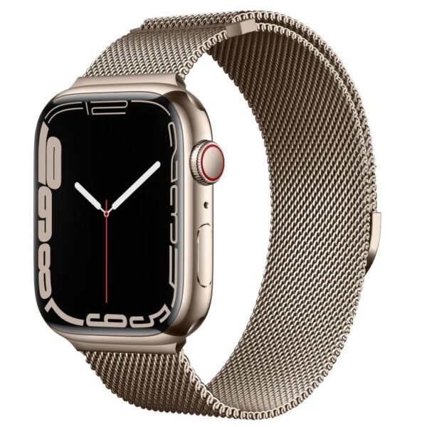 Semi-circular Milanese Stainless Steel Apple Watch Straps
