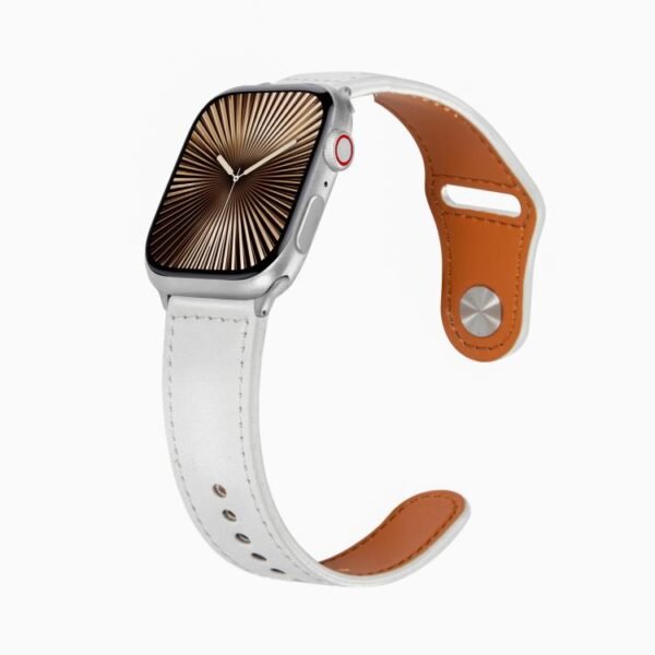 Large Stud Buckle Leather Apple Watch Straps