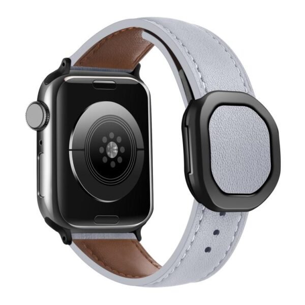 Magnetic Fold Genuine Buckle Leather Apple Watch Straps