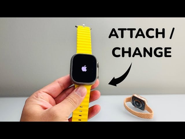 how to change apple watch strap