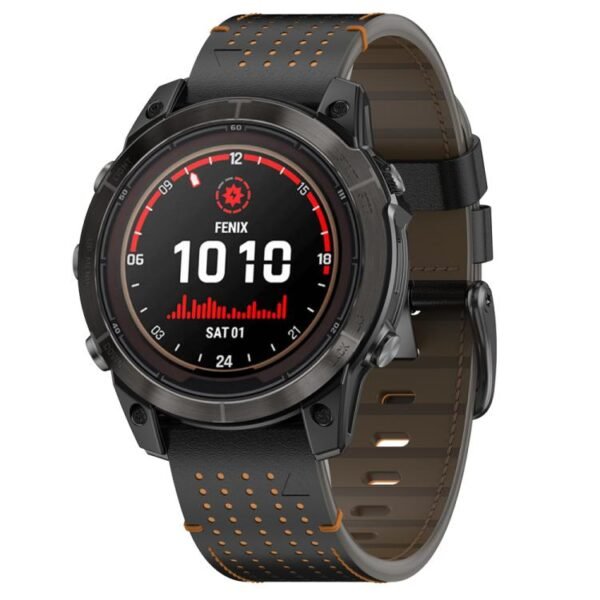 Dual Color Mesh Leather Quick Release Garmin Watch Strap