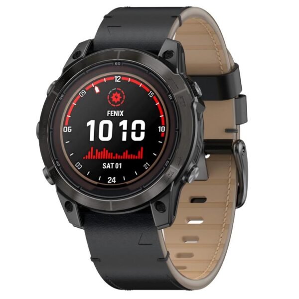 Stitched Genuine Leather Quick Release Garmin Watch Strap