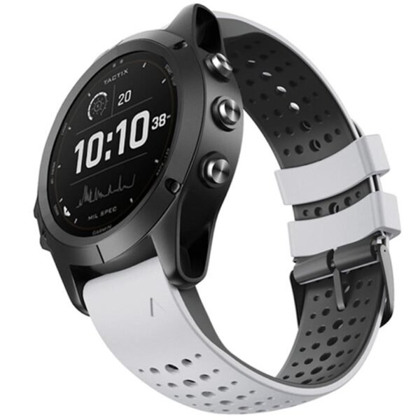 Breathable Two-color Silicone Garmin Watch Strap