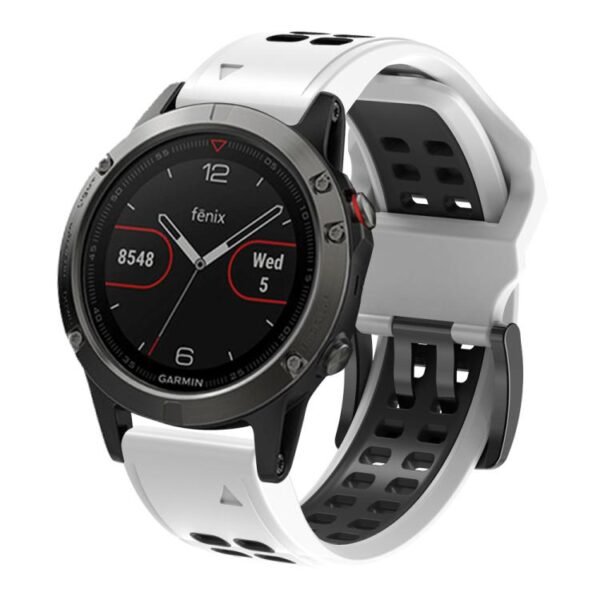 Two Row Holes Silicone Garmin Watch Strap