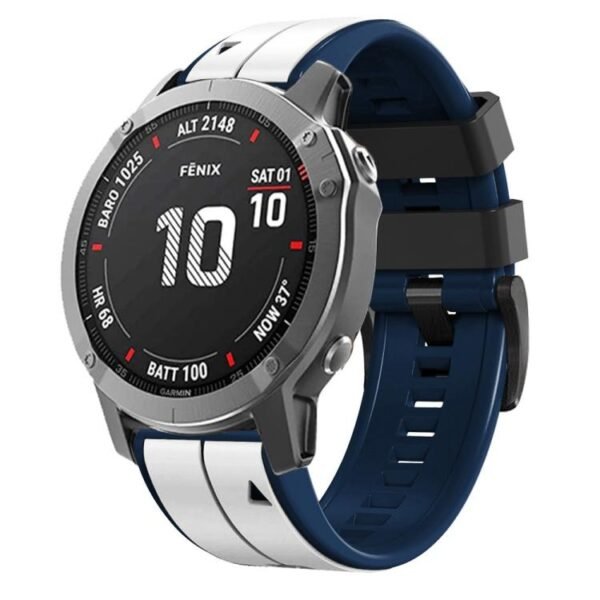 Two-color Pin Silicone Garmin Watch Band